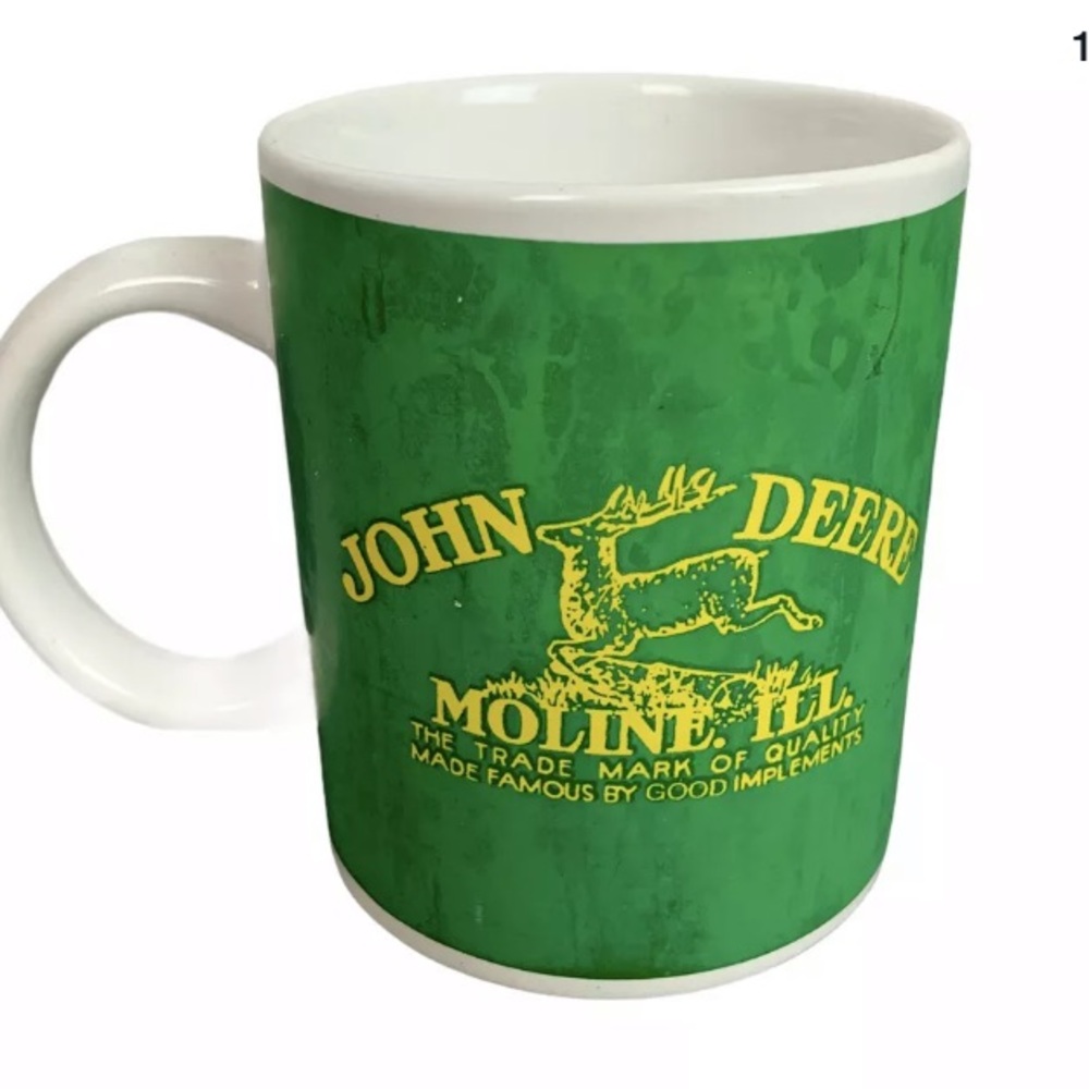 John Deere Ceramic Coffee Cup Mug‎ Moline IL